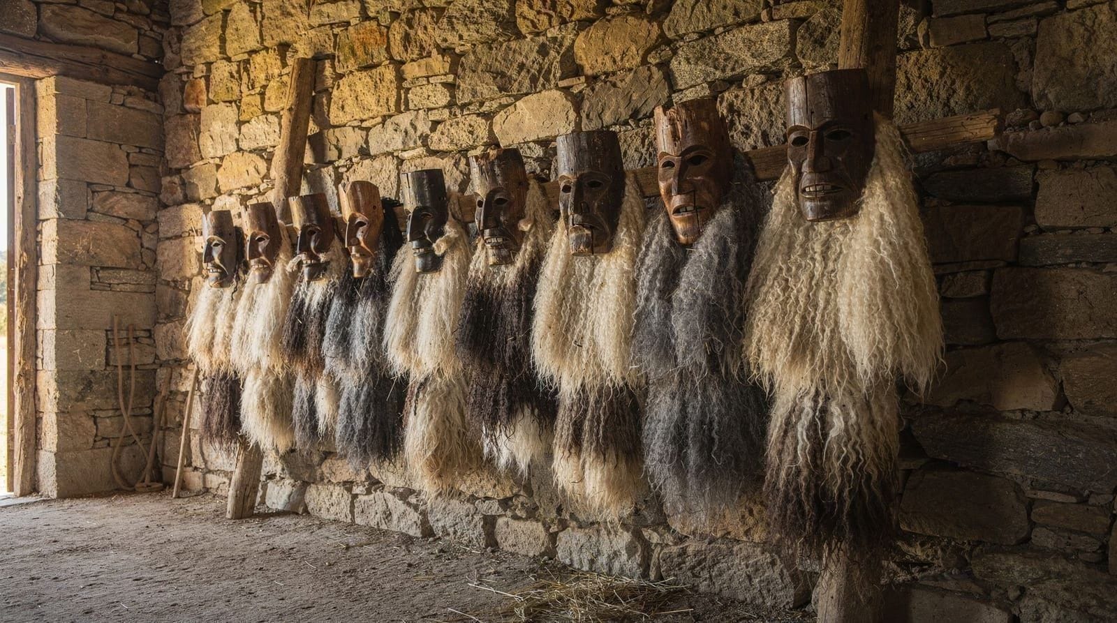 Sardinian carnival — the Mamuthones, the Sartiglia and the winter masks