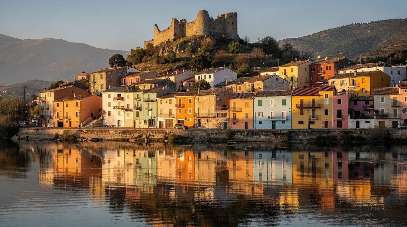 Bosa: pastel houses on Sardinia's only navigable river