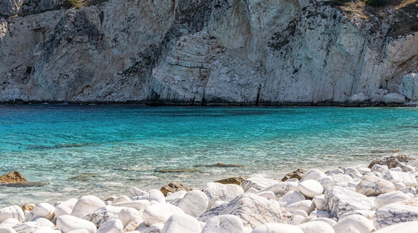 Cala Mariolu, the marbled-pebble beach of the Gulf of Orosei