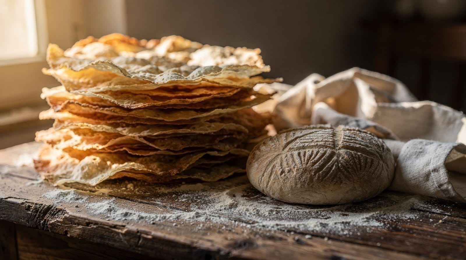 Pane carasau and Sardinian breads