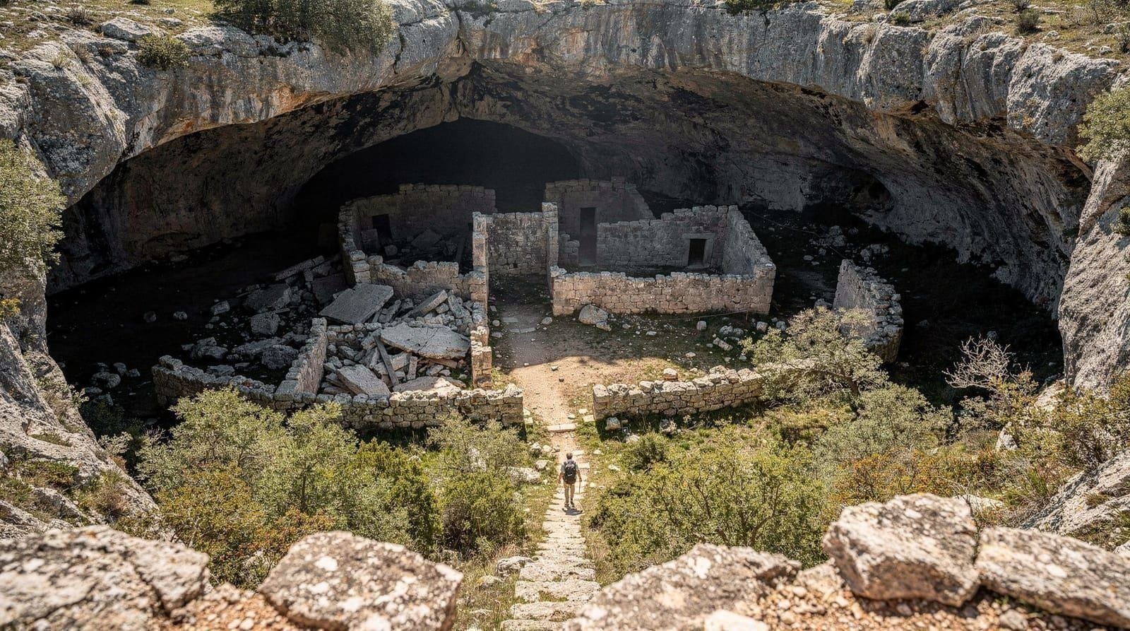Hiking to the Tiscali nuragic village